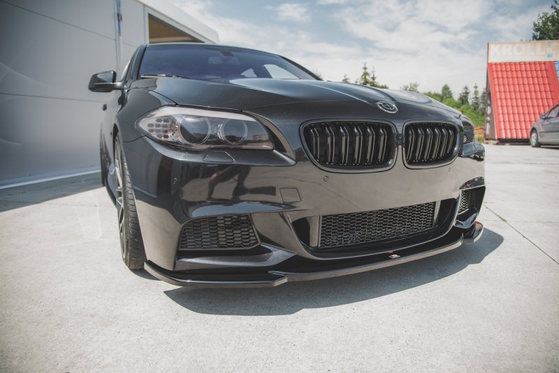Maxton Front Ansatz V.4 für BMW 5er F10/F11 M-Paket schwarz Hochglanz BM-5-10-MPACK-FD4-G