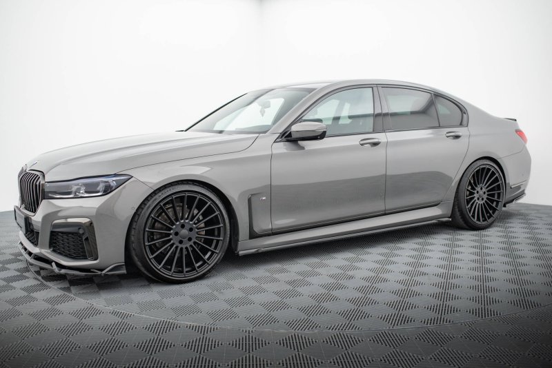 Maxton Seitenschweller Ansatz V.2 BMW 7 M-Paket G11 schwarz Hochglanz BM-7-11F-MPACK-SD2-G