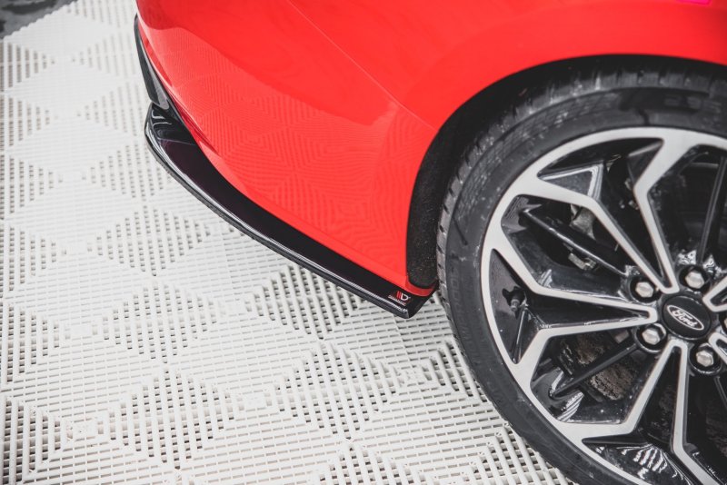 Maxton Heck Ansatz Flaps Diffusor V.3 für Ford Focus ST-Line Kombi Mk4 schwarz Hochglanz FO-FO-4-STLINE-ES-RSD3-G