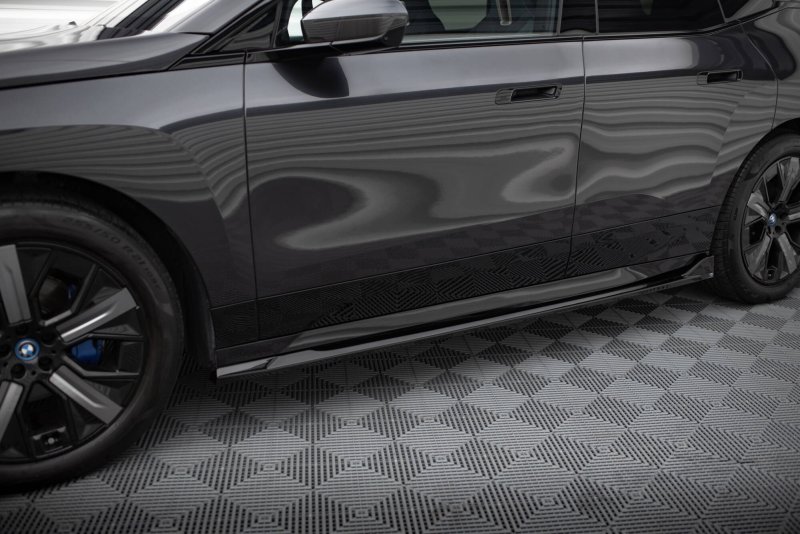 Maxton Seitenschweller Ansatz BMW iX M-Paket i20 schwarz Hochglanz BM-IX-1-MPACK-SD1-G