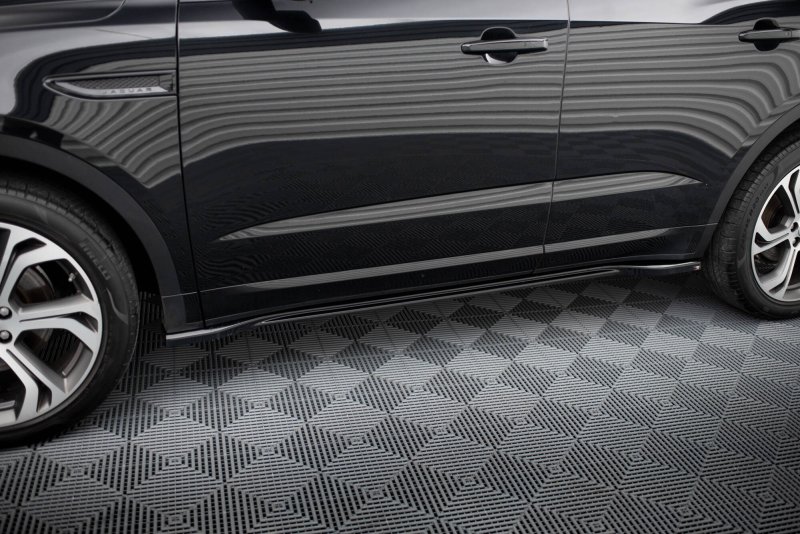 Maxton Seitenschweller Ansatz Jaguar E-Pace R-Dynamic Mk1 schwarz Hochglanz JA-EP-1-RDYNAMIC-SD1-G