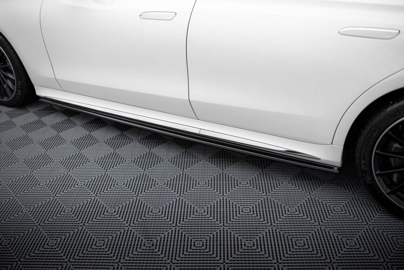 Maxton Seitenschweller Ansatz Mercedes-Benz S AMG-Line W223 schwarz Hochglanz ME-S-223-AMGLINE-SD2-G