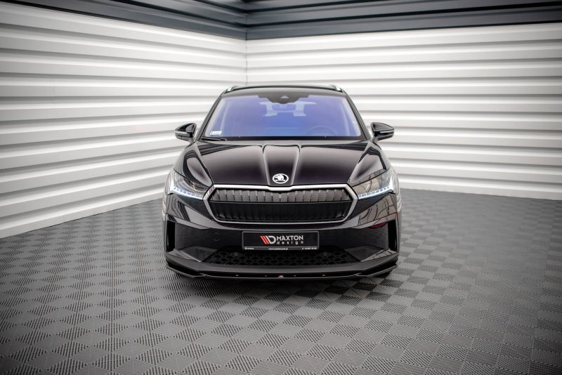 Maxton Front Ansatz V.3 für Skoda Enyaq iV schwarz Hochglanz SK-EN-1-FD3-G