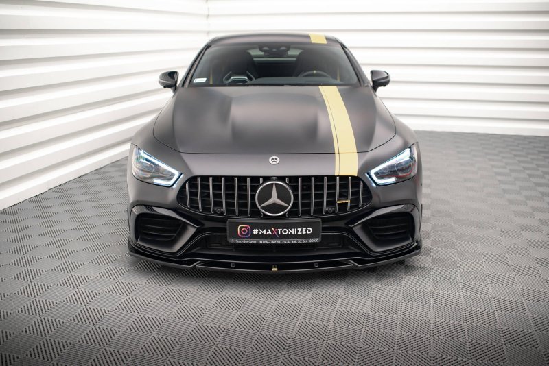 Maxton Front Ansatz V.3 für Mercedes-AMG GT 63S 4-Door Coupe Aero schwarz Hochglanz ME-GT-4D-AMG-FD3-G