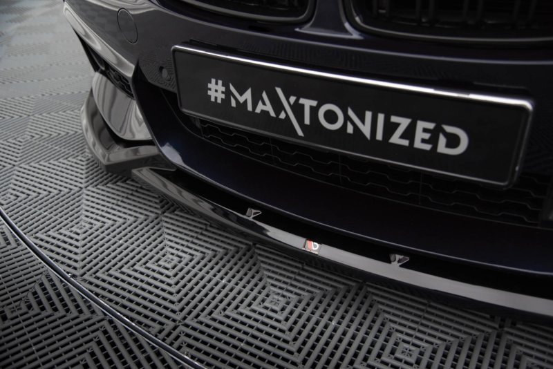 Maxton Front Ansatz V.5 BMW 4er Coupe / Gran Coupe / Cabrio M-Paket F32 / F36 / F33 schwarz Hochglanz BM-4-F36-GC-MPACK-FD1-G