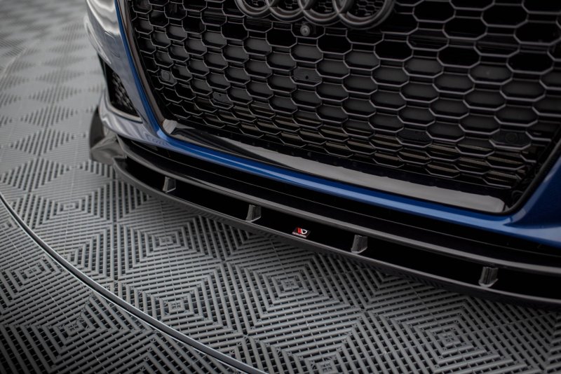 Maxton Front Ansatz V.1 für Audi A4 Competition B9  schwarz Hochglanz AU-A4-B9-COMP-FD1-G