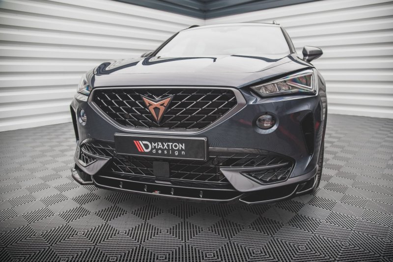 Maxton Front Ansatz V.1 für Cupra Formentor schwarz Hochglanz CU-FO-1-FD1-G