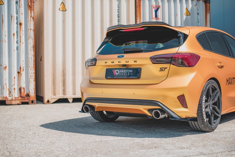 Maxton Heck Ansatz Flaps Diffusor V.2 für Ford Focus ST Mk4  schwarz Hochglanz FO-FO-4-ST-RSD2-G