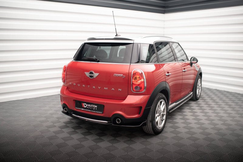 Maxton Mittlerer Cup Diffusor Heck Ansatz Mini Cooper Countryman R60 Facelift schwarz Hochglanz MC-CO-1-RD1-G
