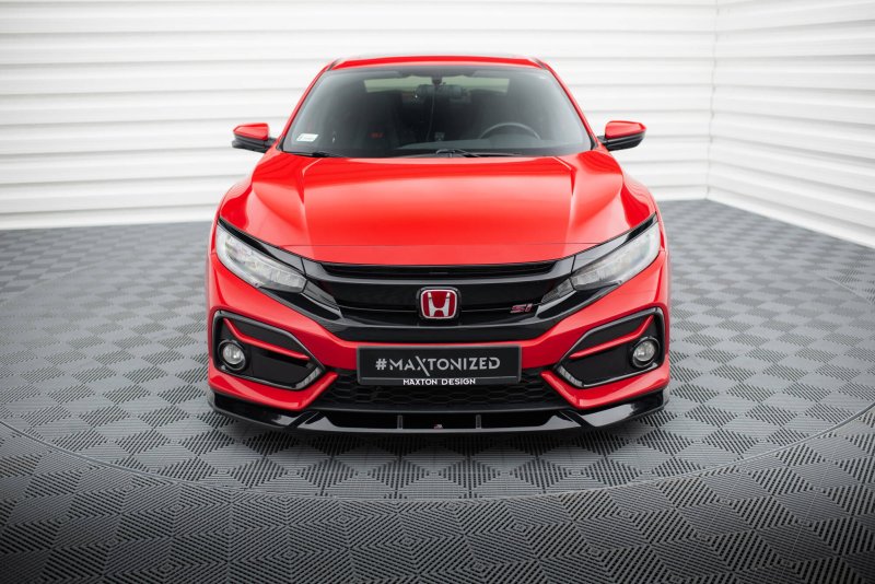 Maxton Front Ansatz Honda Civic SI Mk10 schwarz Hochglanz HO-CI-10-SI-FD1-G