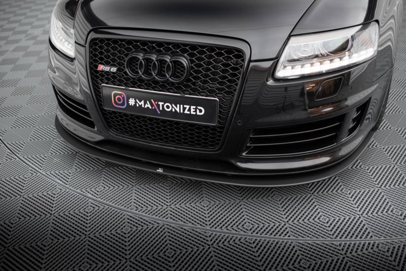 Maxton Street Pro Front Ansatz für für Audi RS6 Avant C6 AURS6C6CNC-FD3BRB