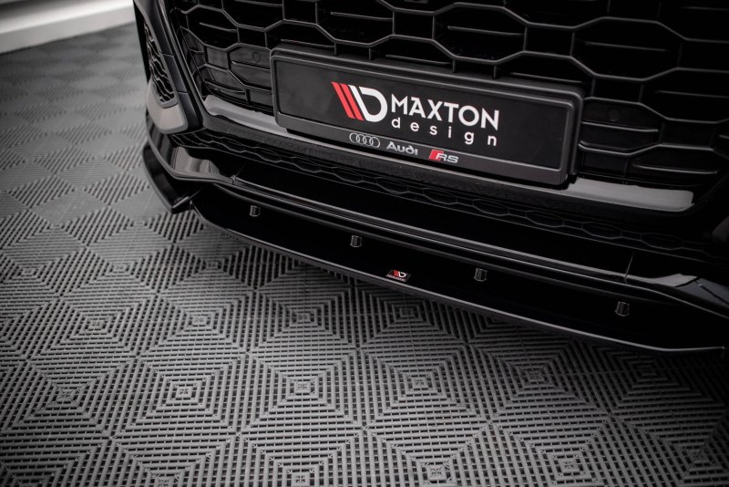 Maxton Front Ansatz V.1 für Audi RSQ8 Mk1 schwarz Hochglanz AU-RSQ8-1-FD1-G