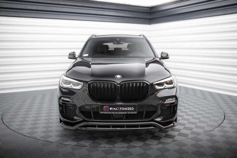 Maxton Front Ansatz V.2 BMW X5 M-Paket G05 schwarz Hochglanz BM-X5-05-MPACK-FD2G+FD2R-G