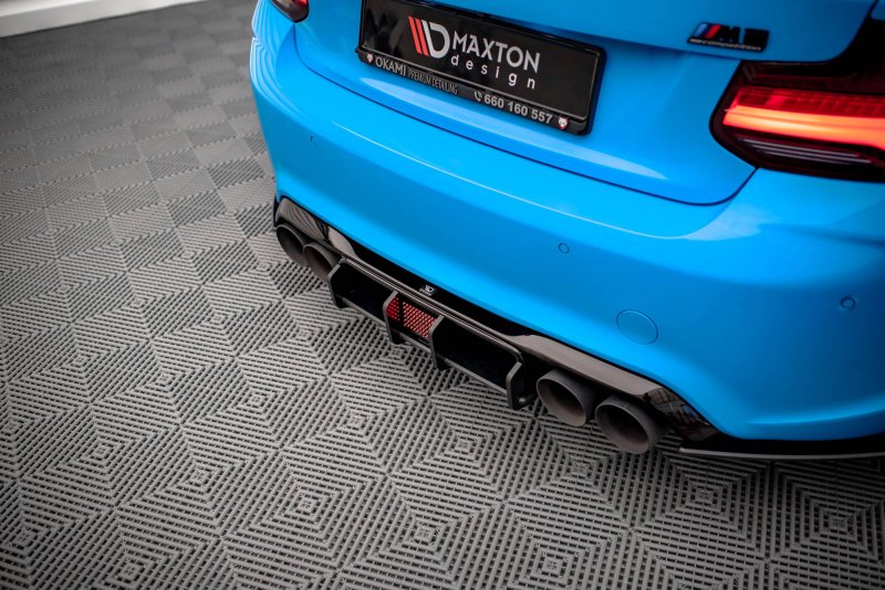 Maxton Street Pro Heckschürze für BMW M2 F87 BM287MCOMPCNC-RS2BRB