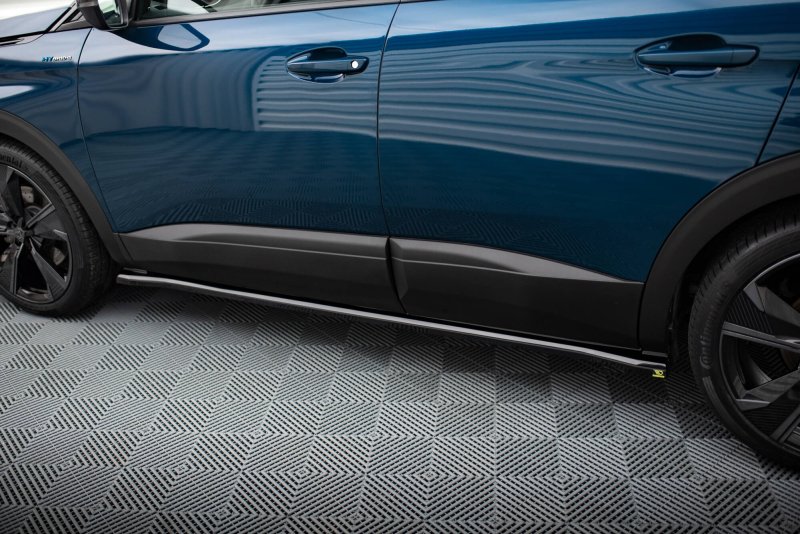 Maxton Seitenschweller Ansatz Peugeot 3008 GT-Line Mk2 Facelift schwarz Hochglanz PE-3008-2F-GTLINE-SD1-G