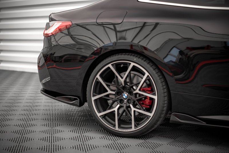 Maxton Heck Ansatz Flaps Diffusor V.2 für BMW 4er M-Paket G22 schwarz Hochglanz BM-4-G22-MPACK-RSD2-G