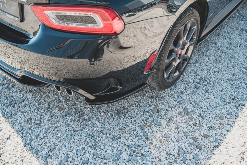 Maxton Heck Ansatz Flaps Diffusor für Fiat 124 Spider Abarth schwarz matt FI-124-1-AB-RSD2-T