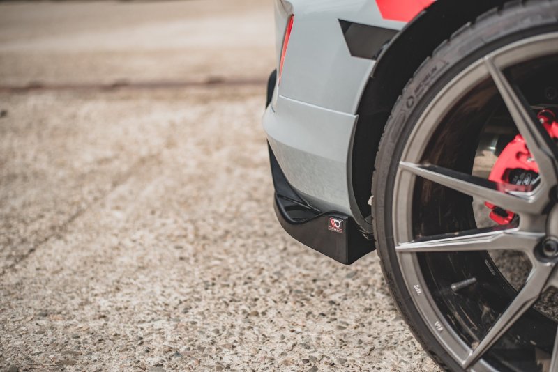 Maxton Heck Ansatz Flaps Diffusor V.2 für Ford FIesta Mk8 ST schwarz Hochglanz FO-FI-8-ST-RSD2-G