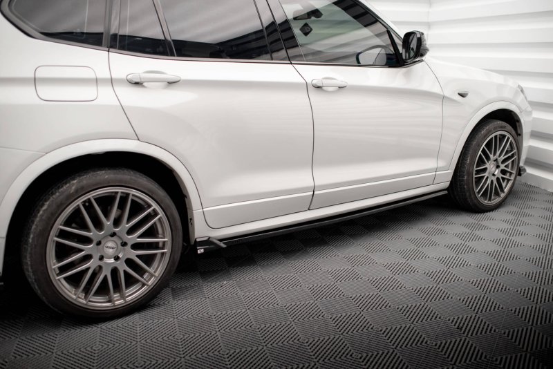 Maxton Seitenschweller Ansatz für BMW X3 M-Paket F25 schwarz Hochglanz BM-X3-25-MPACK-SD2-G