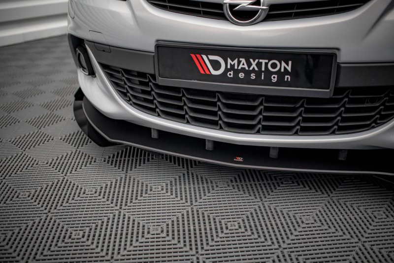 Maxton Street Pro Front Ansatz für +Flaps für V.1 + Flaps Opel Astra GTC OPC-Line J schwarz Hochglanz OPASJGTCOPCLINECNC-FD1BRB+FSF1-G