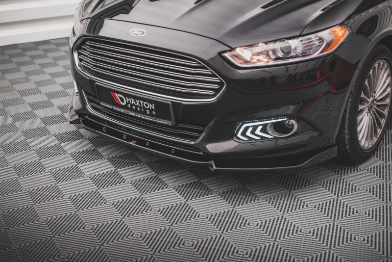 Maxton Front Ansatz für Ford Mondeo Mk5 schwarz Hochglanz FO-MO-5-FD1-G