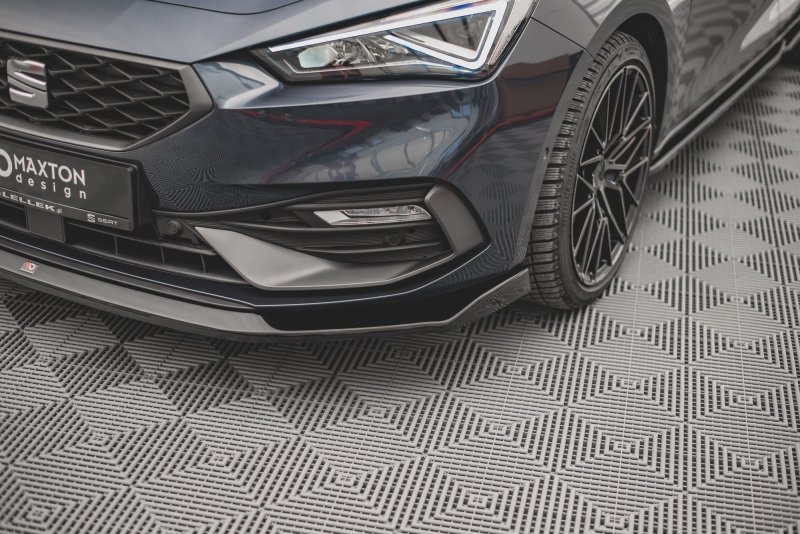 Maxton Front Ansatz V.3 für Seat Leon FR Mk4 schwarz Hochglanz SE-LE-4-FR-FD3-G