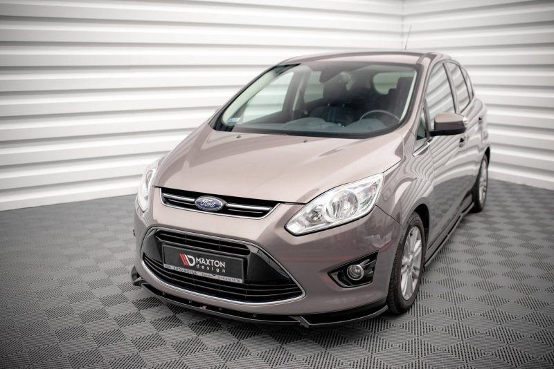 Maxton Front Ansatz für Ford C-Max Mk2 schwarz Hochglanz FO-CMAX-2-FD1-G