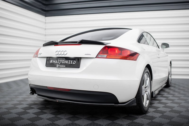 Maxton Heck Ansatz Flaps Diffusor Audi TT 8J schwarz Hochglanz AU-TT-2-RSD1-G