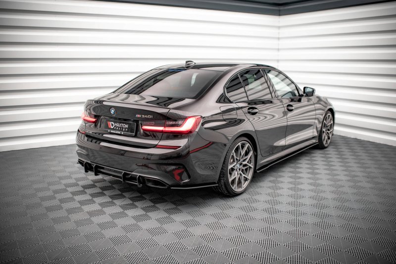 Maxton Street Pro Heck Ansatz Flaps Diffusor V.1 für BMW M340i G20 / G21 BM321MPACKCNC-RSD1BRB
