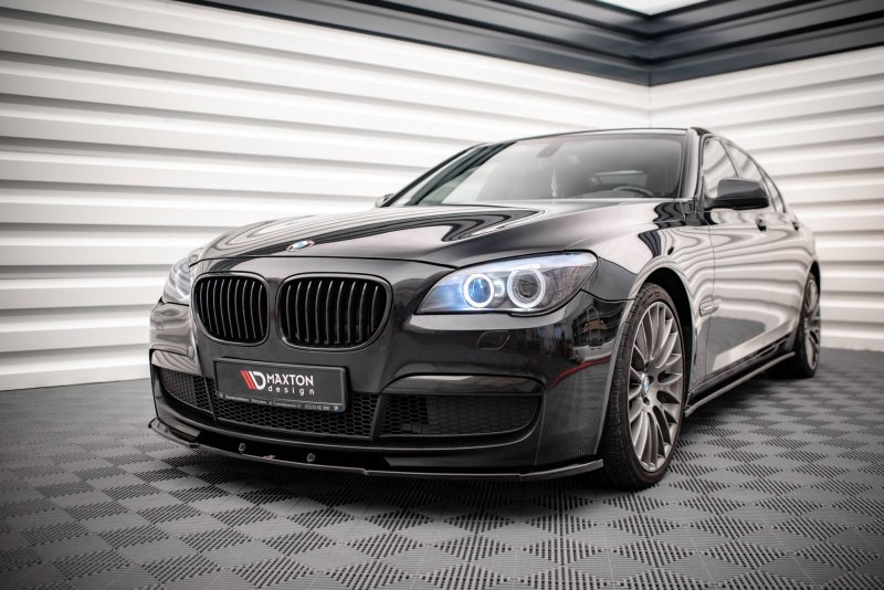 Maxton Front Ansatz V.1 für BMW 7 M-Paket F01 schwarz Hochglanz BM-7-01-MPACK-FD1-G