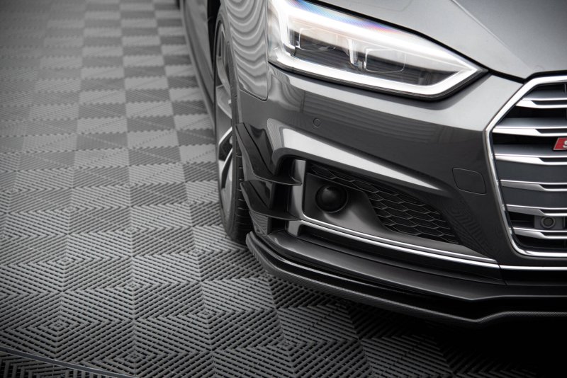 Maxton Stoßstangenflügel vorne (Canards) Audi S5 / A5 S-Line Coupe / Sportback F5 AU-S5-2-CAN1