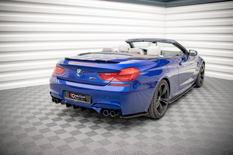 Maxton Diffusor Heck Ansatz BMW M6 Gran Coupe / Coupe / Cabriolet F06 / F13 / F12 schwarz Hochglanz BM-6-12-M-RS1-G