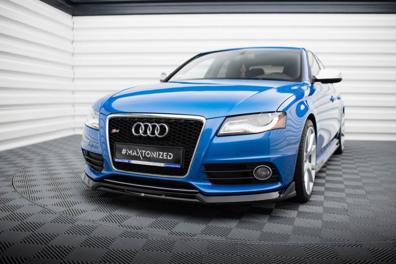Maxton Front Ansatz V.3 Audi S4 / A4 S-Line B8 schwarz Hochglanz AU-S4-B8-FD3G+FD3R-G