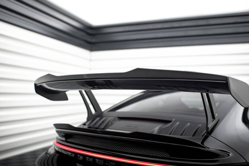 Preview: Maxton HeckSpoiler CAP Abrisskante Abrisskante Porsche 911 992 GT3 schwarz Hochglanz PO-911-992-GT3-CAP1-G