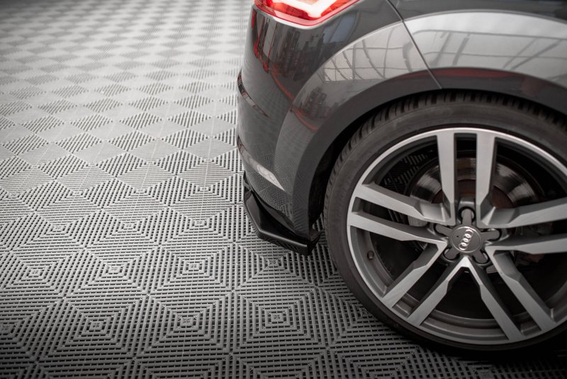 Maxton Heck Ansatz Flaps Diffusor V.1 Audi TT S-Line 8S schwarz Hochglanz AU-TT-3-SLINE-RSD1-G