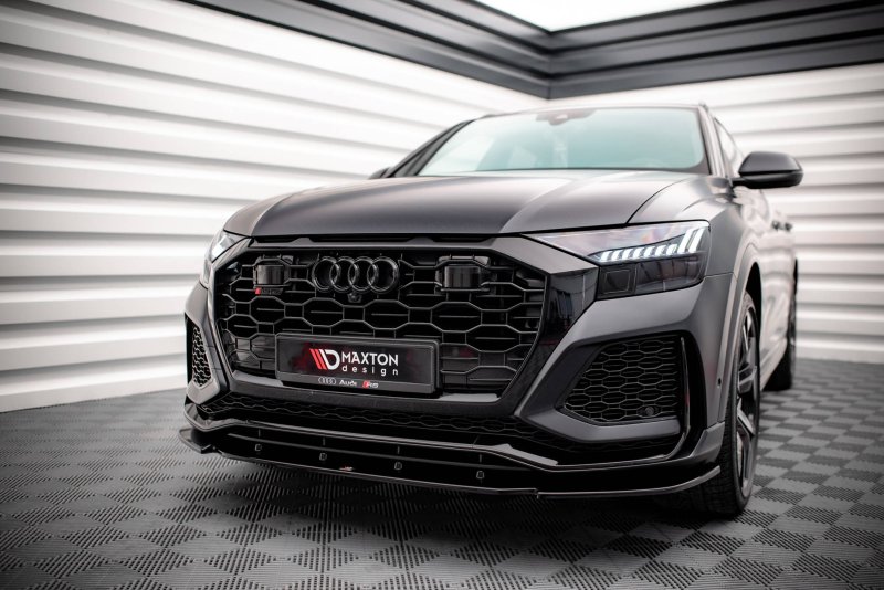 Maxton Front Ansatz V.1 für Audi RSQ8 Mk1 schwarz Hochglanz AU-RSQ8-1-FD1-G