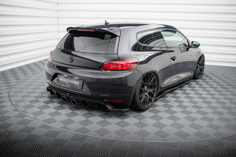 Maxton Heck Ansatz Flaps Diffusor V.2 VW Scirocco Mk3 schwarz Hochglanz VW-SC-3-RSD2-G