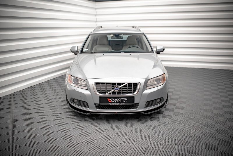 Maxton Front Ansatz V.2 für Volvo V70 Mk3 schwarz Hochglanz VO-V70-3-FD2-G