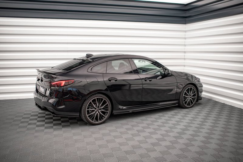 Maxton Seitenschweller Ansatz für V.1 für BMW 2 Gran Coupe M-Paket / M235i F44 schwarz Hochglanz BM-2-44-MPACK-SD1-G