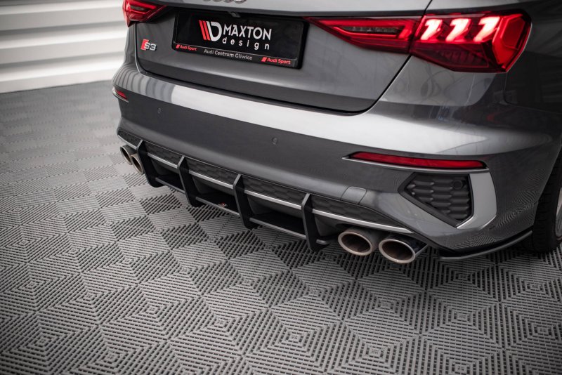 Maxton Street Pro Heckschürze für Audi S3 Limousine 8Y AUS38YSCNC-RS1B+BRBI
