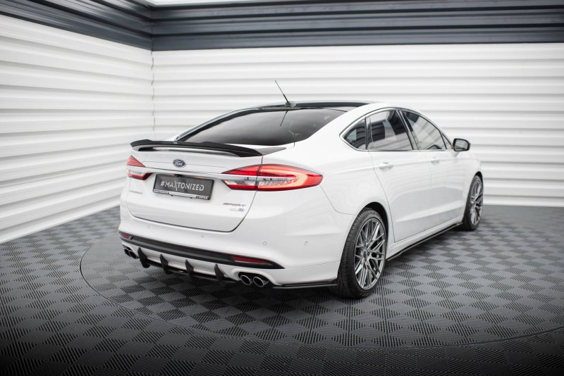 Maxton Street Pro Heck Ansatz Flaps Diffusor Ford Mondeo Sport Mk5 Facelift / Fusion Sport Mk2 Facelift FOMO5FSPORTCNC-RSD1BRB