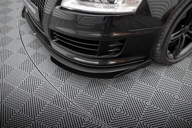 Maxton Front Flaps Audi RS6 Avant C6 schwarz Hochglanz AURS6C6CNC-FSF1-G