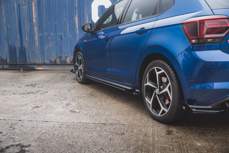 Maxton Side Flaps Volkswagen Polo AW GTI schwarz Hochglanz VWPO6GTICNC-SF1-G
