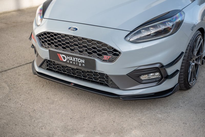 Maxton Front Ansatz V.4 für Ford Fiesta Mk8 ST / ST-Line schwarz Hochglanz FO-FI-8-ST-FD1-G