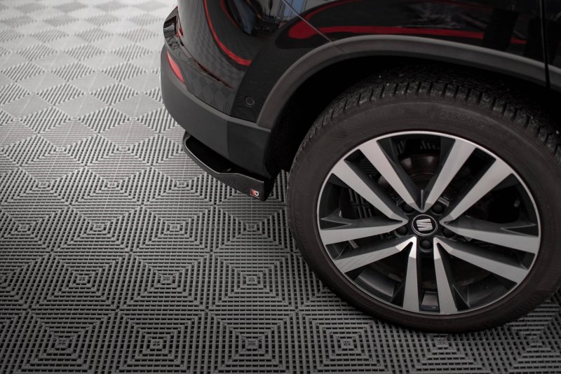 Maxton Heck Ansatz Flaps Diffusor für Seat Ateca Mk1 schwarz Hochglanz SE-AT-1-RSD1-G