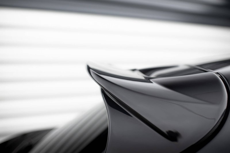 Maxton HeckSpoiler CAP Abrisskante Abrisskante 3D Porsche Macan GTS Mk1 Facelift 2 schwarz Hochglanz PO-MA-1F-GTS-CAP3D1-G