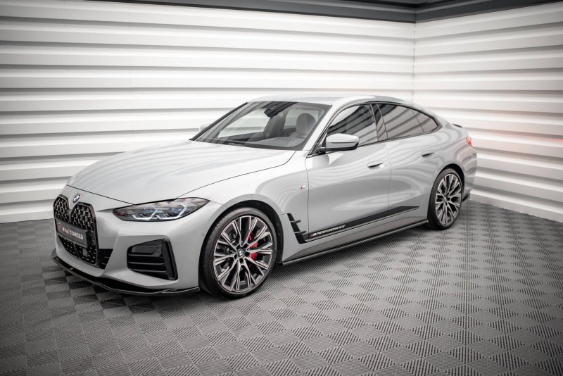 Maxton Seitenschweller Ansatz für V.1 für BMW 4er Gran Coupe M-Paket G26 schwarz Hochglanz BM-4-G26-MPACK-GC-SD1-G