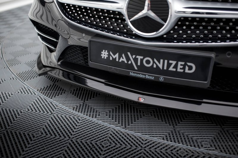 Preview: Maxton Front Ansatz V.1 Mercedes-Benz S Coupe AMG-Line C217 Facelift schwarz Hochglanz ME-S-C217-AMGLINE-C-FD1-G