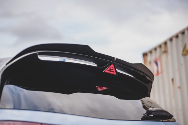 Maxton Spoiler CAP V.2 für Hyundai I30 N Mk3 / Mk3 FL Hatchback schwarz Hochglanz HY-I30-3-N-CAP2-G