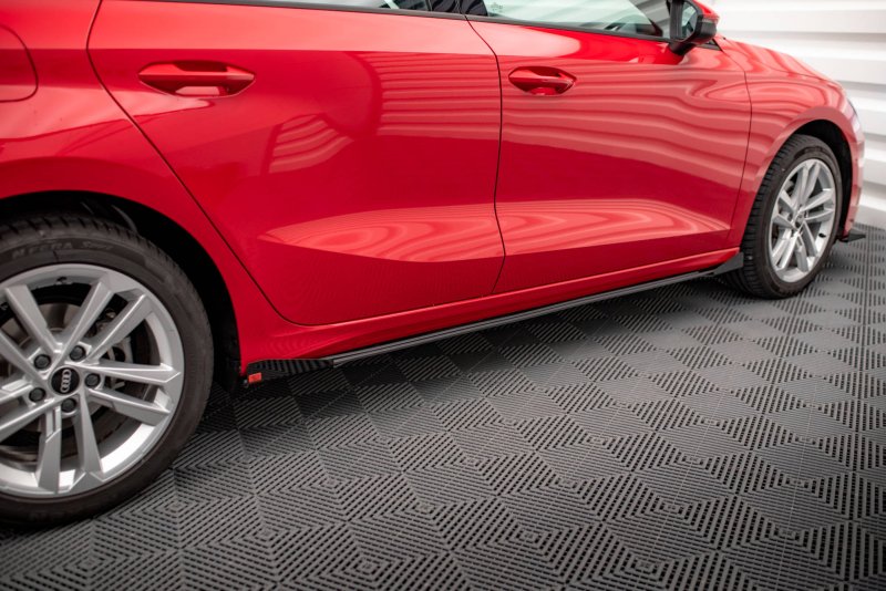 Maxton Side Flaps Audi A3 8Y schwarz Hochglanz AUA38YCNC-SF1-G